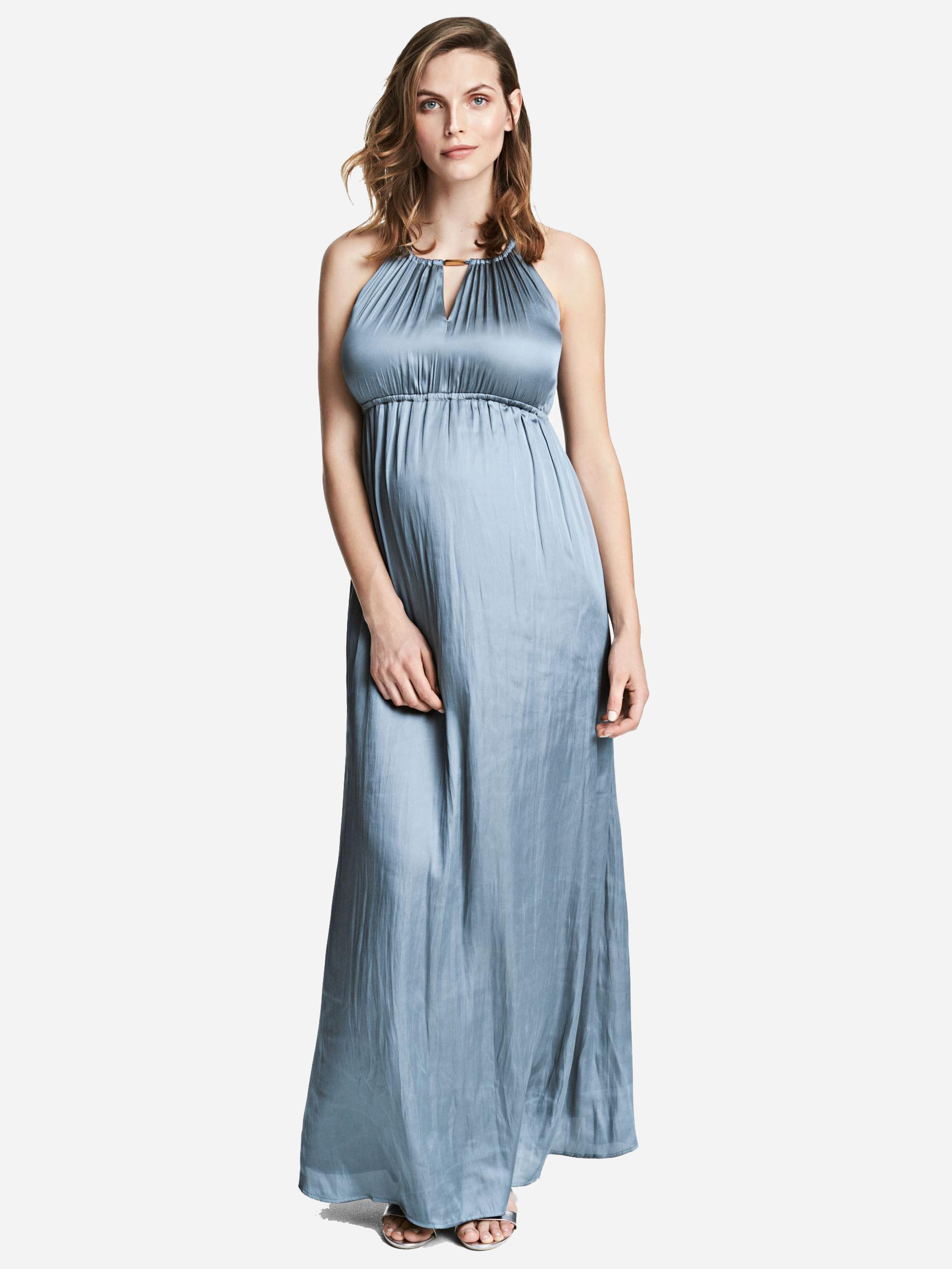 Акція на Плаття для вагітних H&M XAZ152161IKMD M Блідо-синє від Rozetka