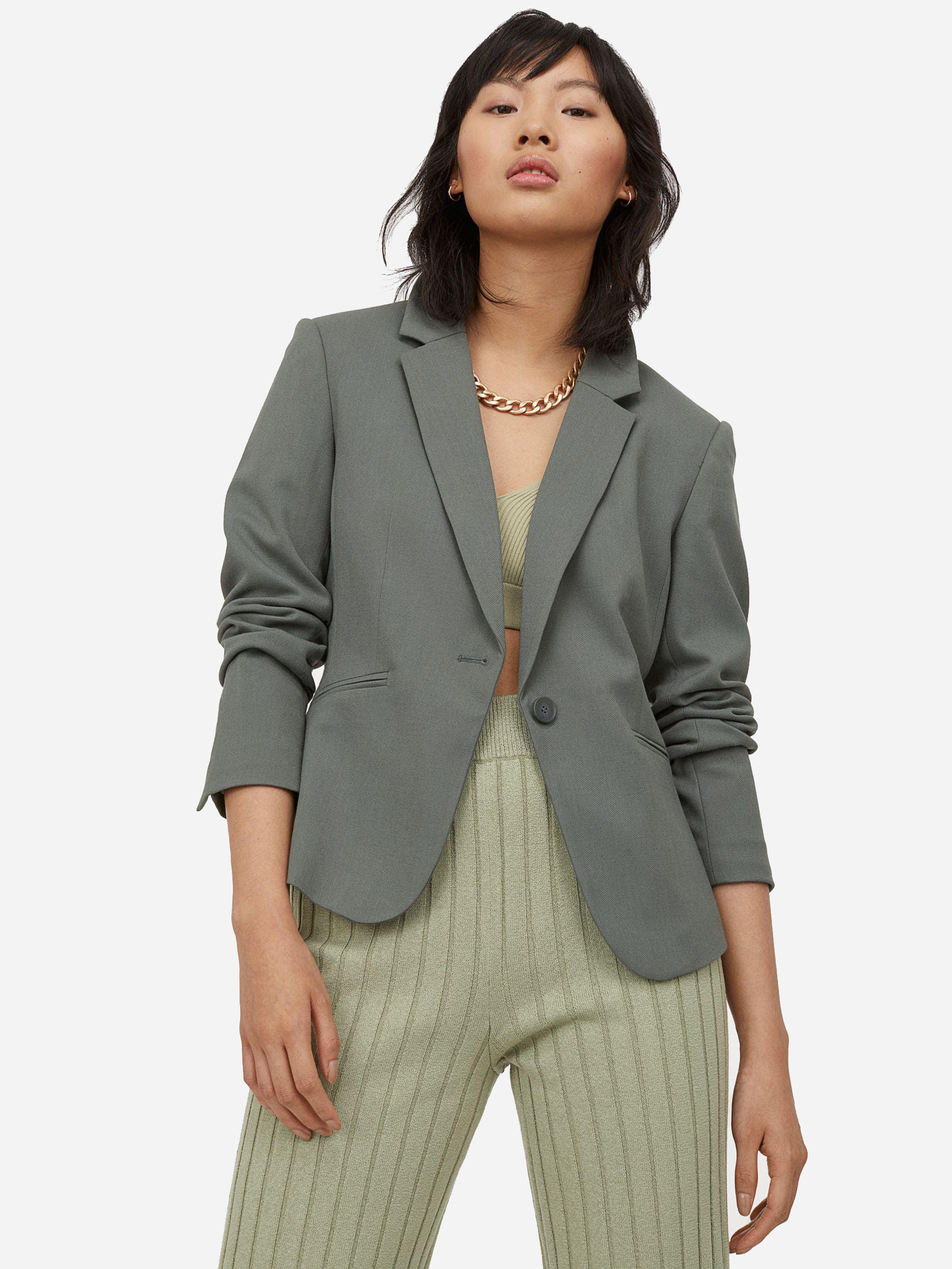 

Пиджак H&M XAZ235873QYJN  Бледно-зеленый, Пиджак H&M XAZ235873QYJN 36 Бледно-зеленый