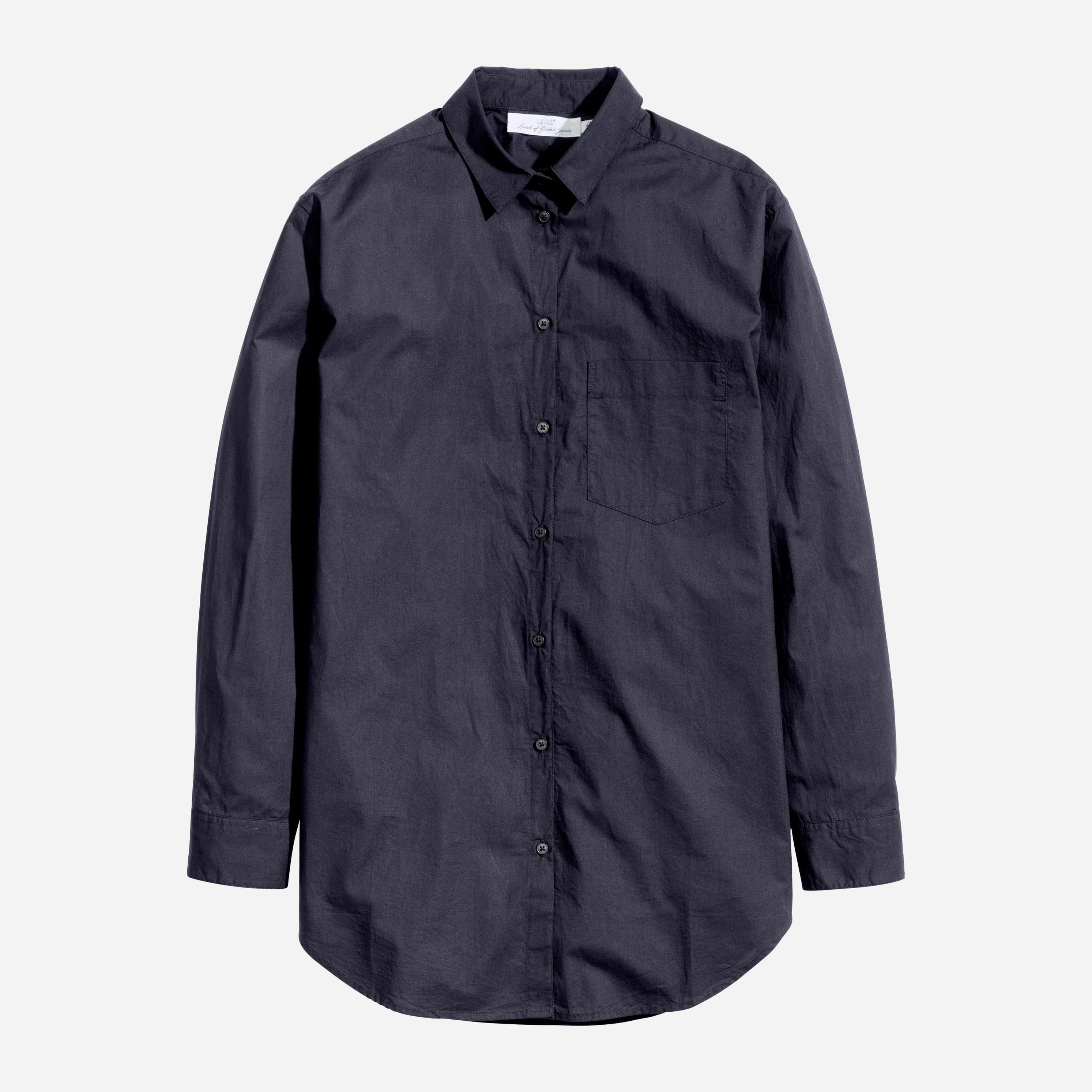 

Рубашка H&M XAZ160275RVHR  Темно-синяя, Рубашка H&M XAZ160275RVHR 38 Темно-синяя
