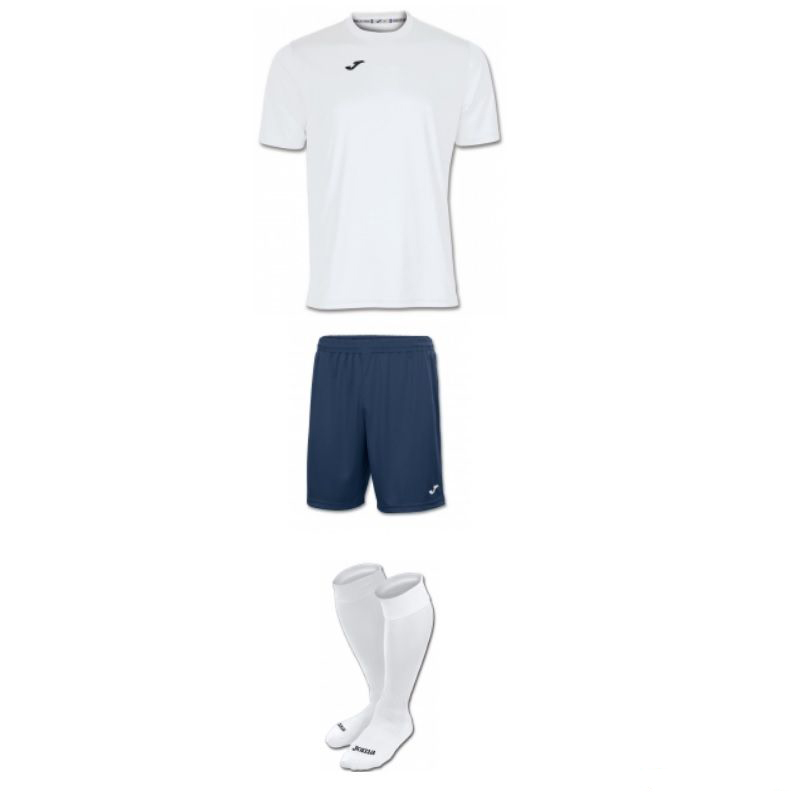 

Комплект футбольной формы белый Joma COMBI №7 S