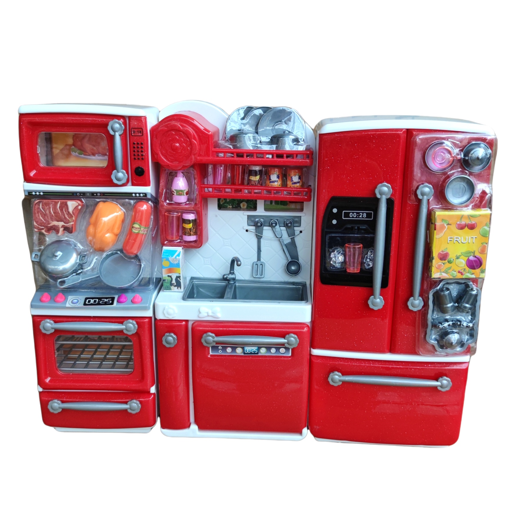 

Мебель кухня Kids Kitchen 66079 для барби с аксессуарами, на батарейках, в коробке