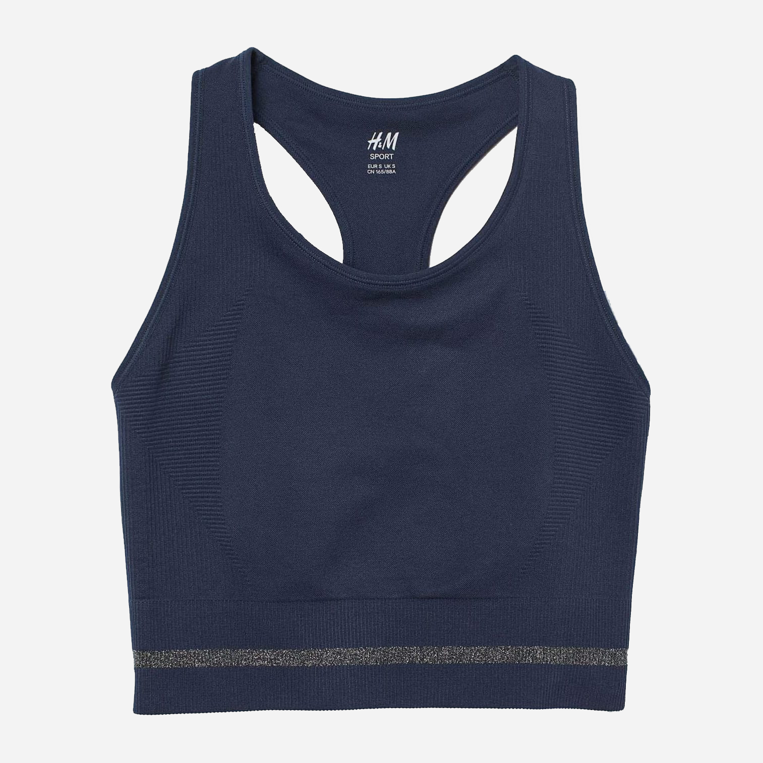 

Спортивный топ H&M XAZ232306NADX  Темно-синий с серебристым, Спортивный топ H&M XAZ232306NADX XS Темно-синий с серебристым