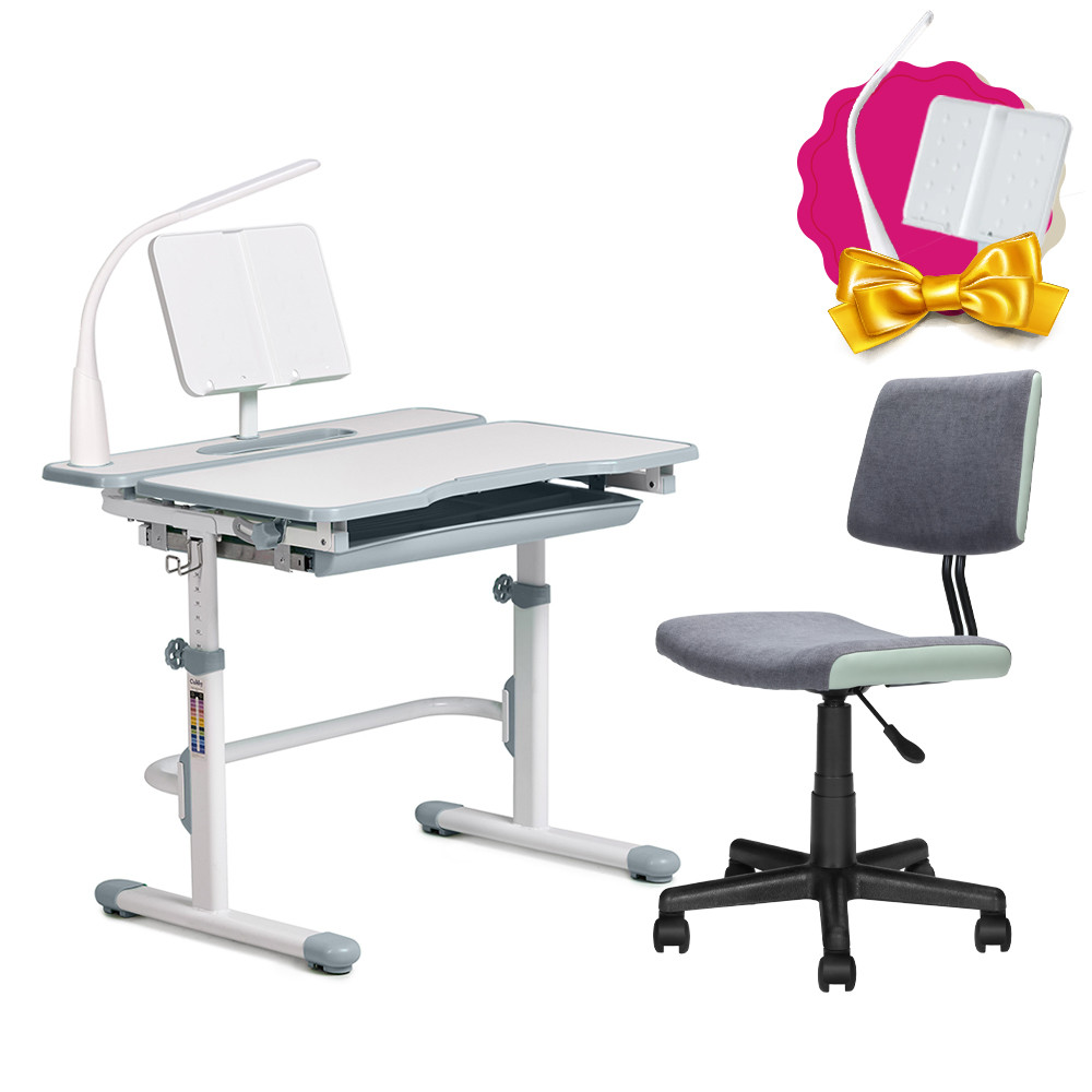 

Комплект растущая парта Cubby Fressia Grey + детский стул FunDesk LST10 Grey