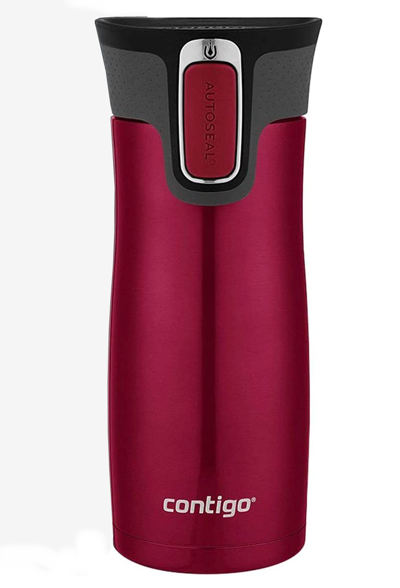 

Термокружка Contigo AutoSeal West Loop art596376 (Малиновый, объем 473 мл)