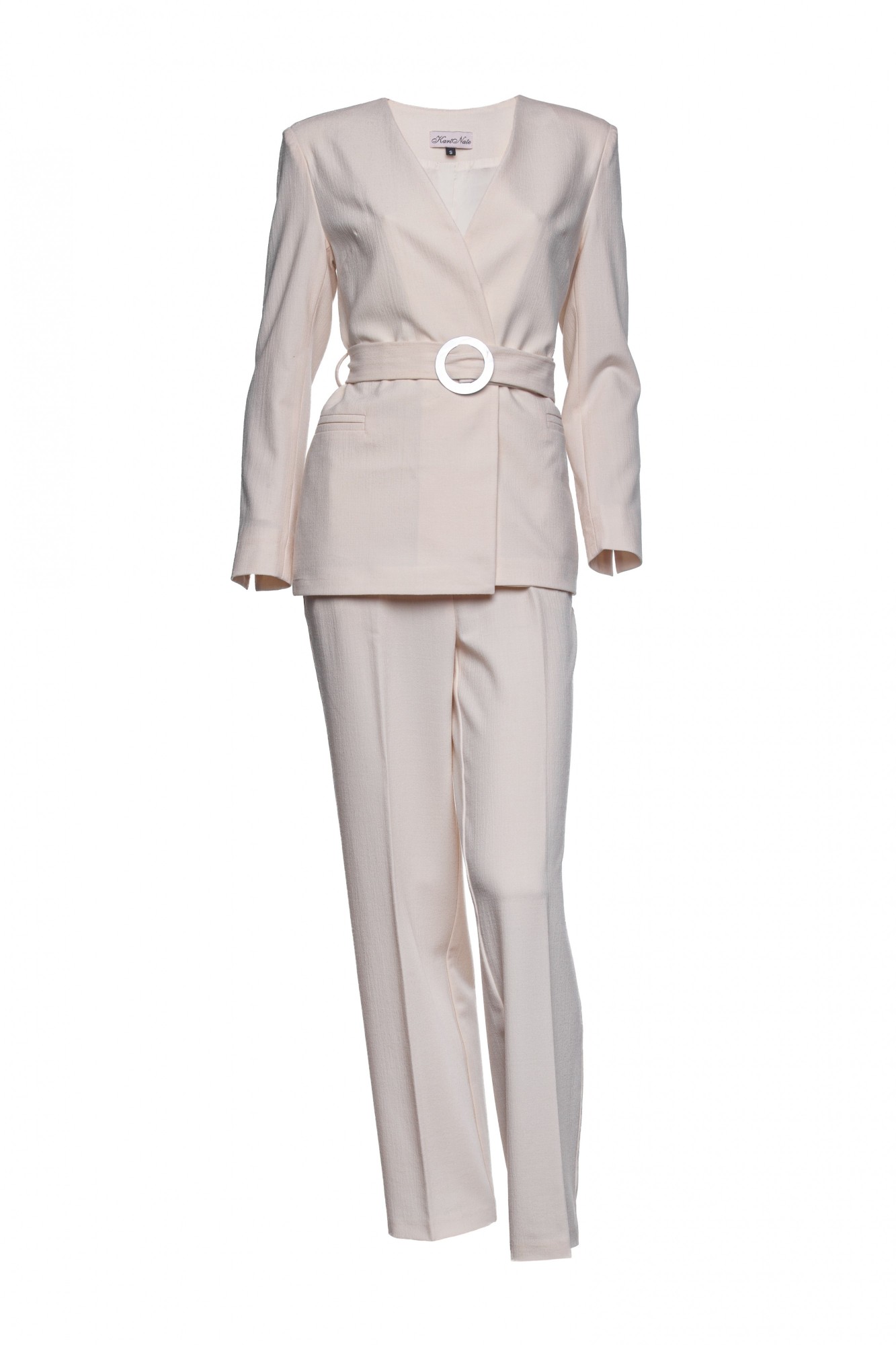 

Жіночий костюм KartNate брючний  Молочний, Жіночий костюм KartNate брючний S Молочний