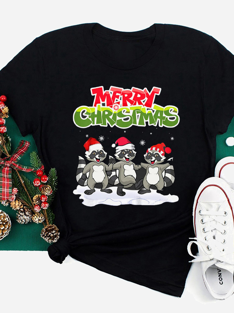 

Футболка Love&Live Raccoons Christmas-2 LLP01277  Черная, Футболка Love&Live Raccoons Christmas-2 LLP01277 M Черная
