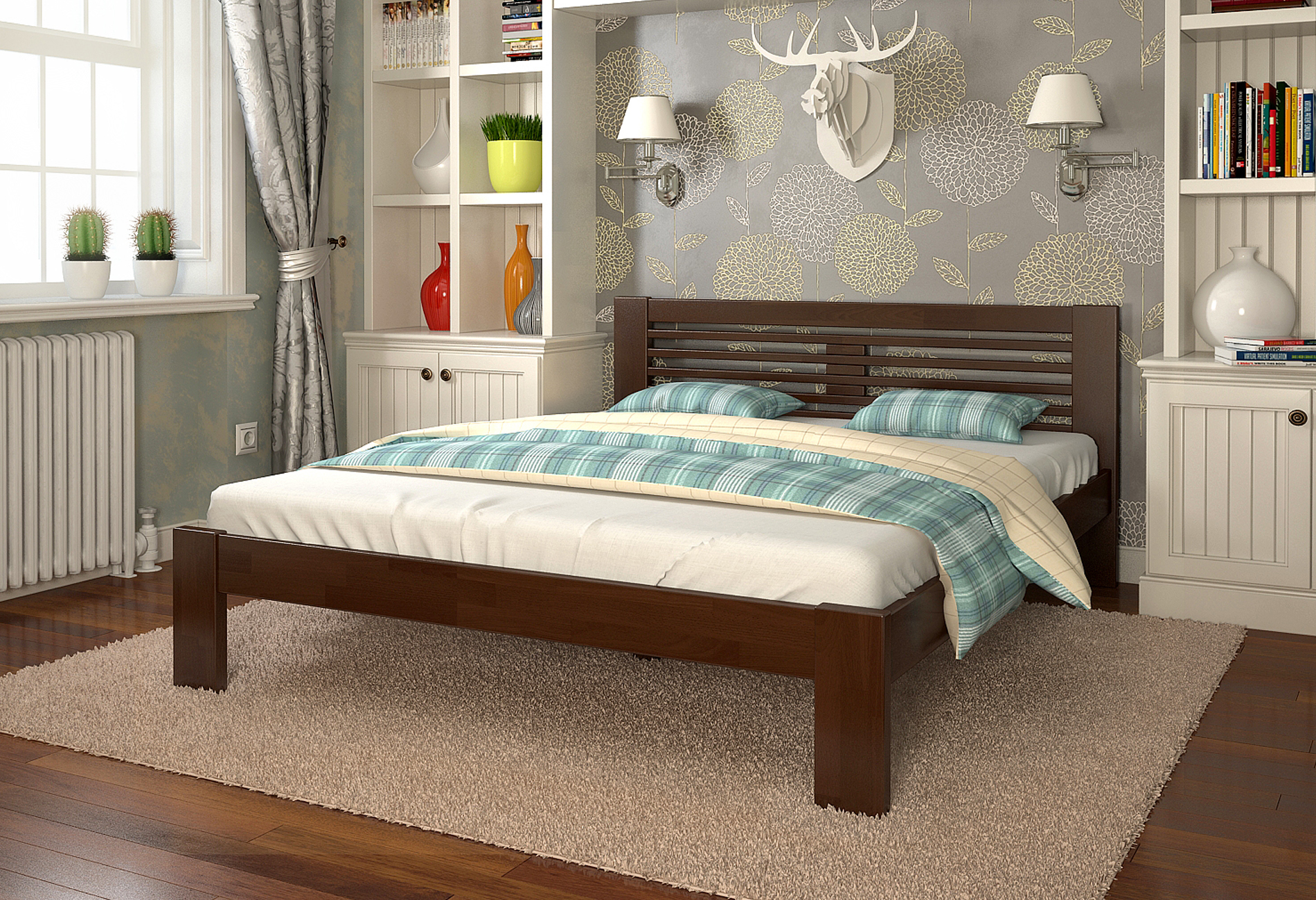 

Кровать Arbordrev Шопен (120*200) бук Темный орех