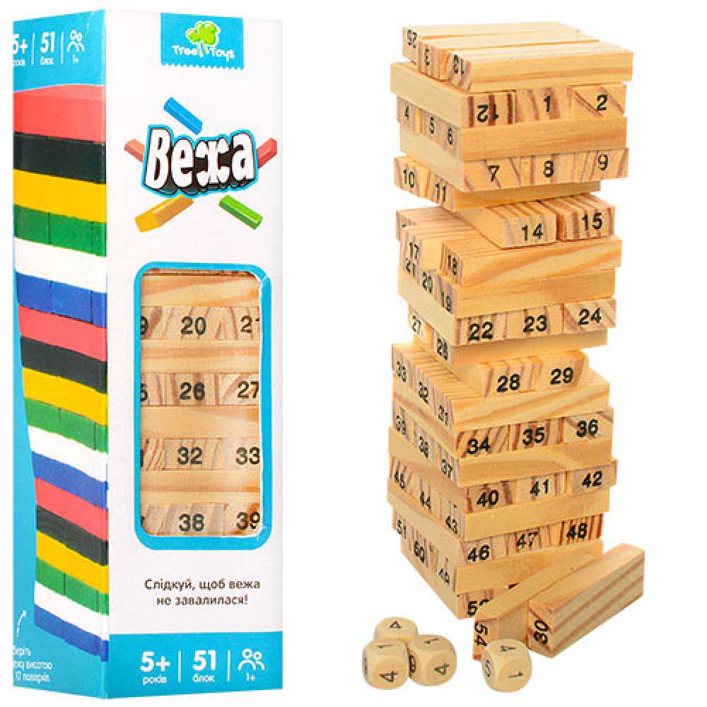 

Настольная игра Башня (джанга, дженга, вежа) viga