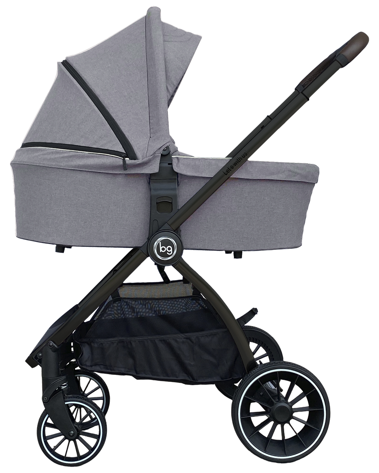 

Универсальная коляска Bubago Lacio 2 в 1 Black Light grey (BGL2/3)