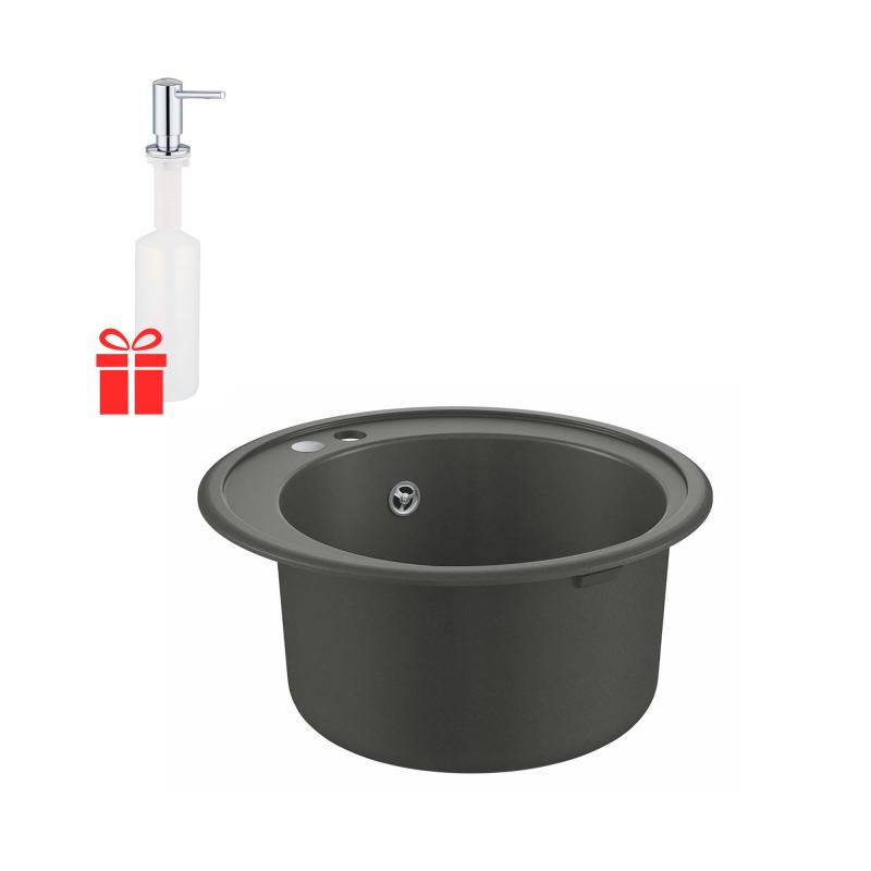 

Набор Grohe EX Sink 31656AT0 гранитная мойка K200 Ø 510 + Grohe EX Contemporary 40536000 дозатор жидкого мыла