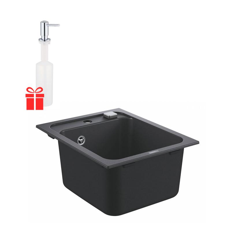 

Набор Grohe EX Sink 31650AP0 гранитная мойка K700 400 x 500 мм + Grohe EX Contemporary 40536000 дозатор жидкого мыла