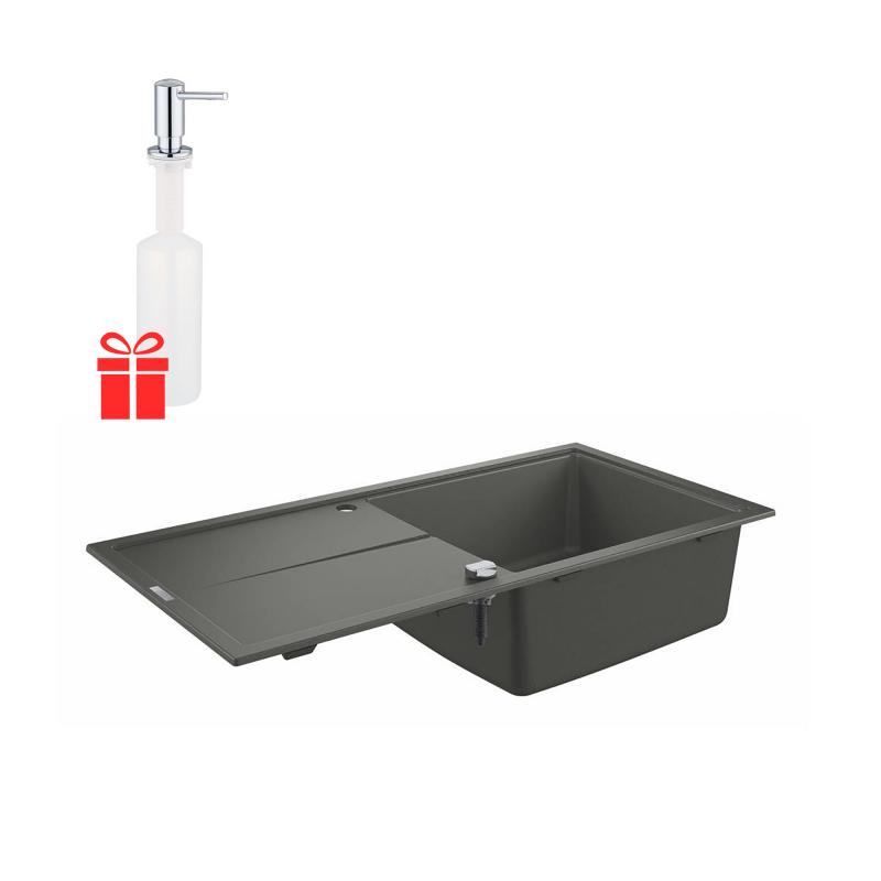 

Набор Grohe EX Sink 31641AT0 гранитная мойка K400 1000 x 500 мм + Grohe EX Contemporary 40536000 дозатор жидкого мыла