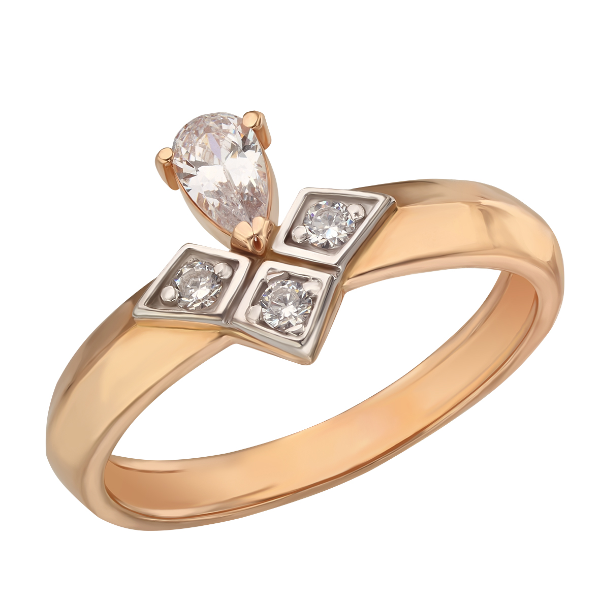 

Золотое кольцо с фианитами Tango Jewellery Company 350012 размер 18.5
