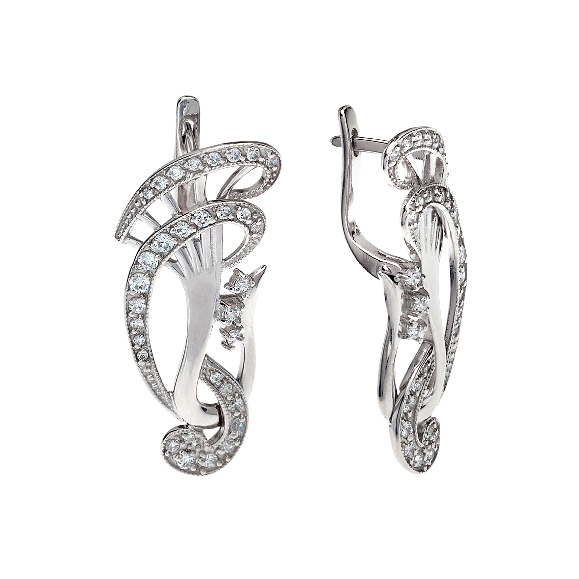 

Серебряные серьги с фианитами Tango Jewellery Company 430703С