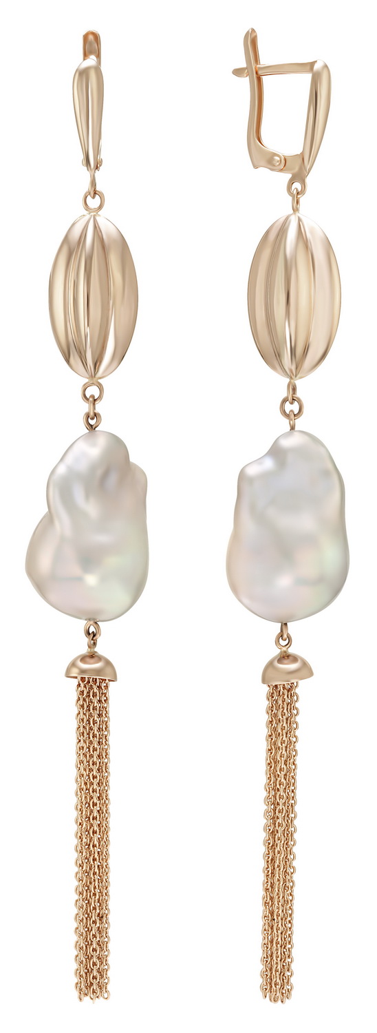 

Золотые серьги с жемчугом Tango Jewellery Company 480063
