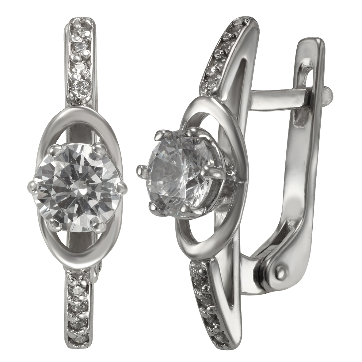 

Серебряные серьги с фианитами Tango Jewellery Company 430843С