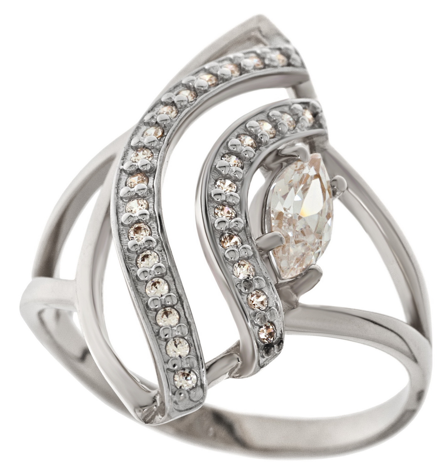 

Серебряное кольцо с фианитами Tango Jewellery Company 320912С размер 18