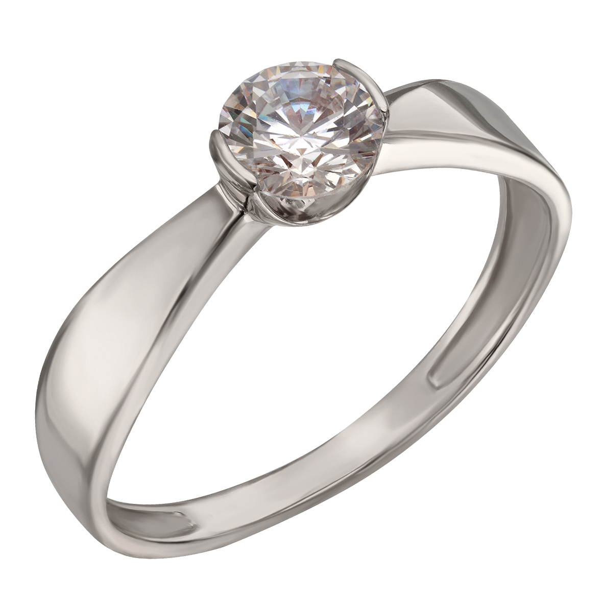

Кольцо в белом золоте с фианитом Tango Jewellery Company 380485В размер 17