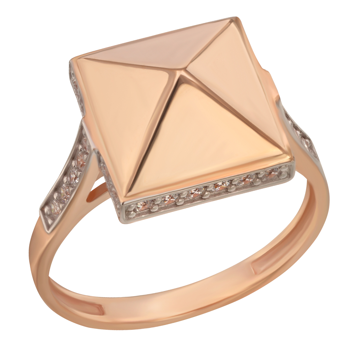 

Золотое кольцо с фианитами Tango Jewellery Company 380513 размер 17