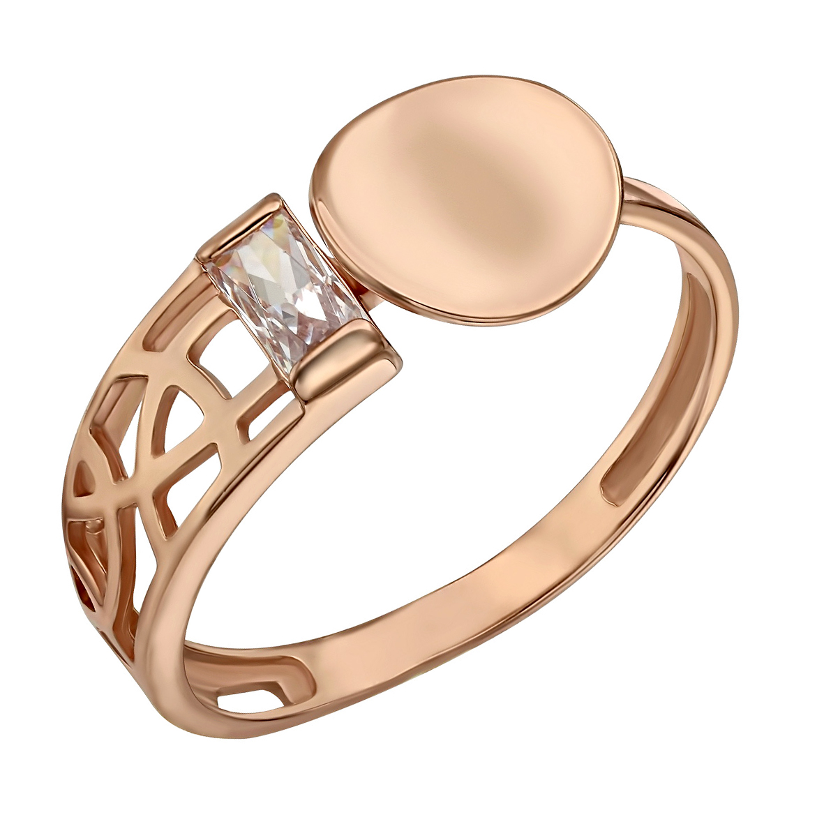 

Золотое кольцо с фианитами Tango Jewellery Company 380492 размер 18.5