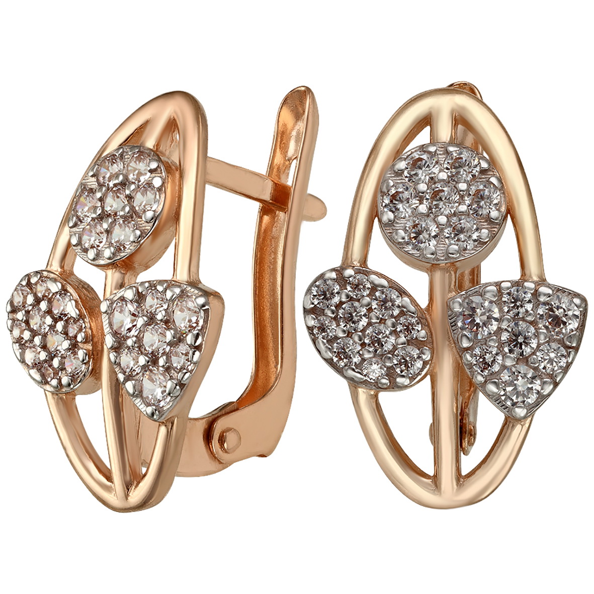 

Золотые серьги "Элегантность" с фианитами Tango Jewellery Company 420337