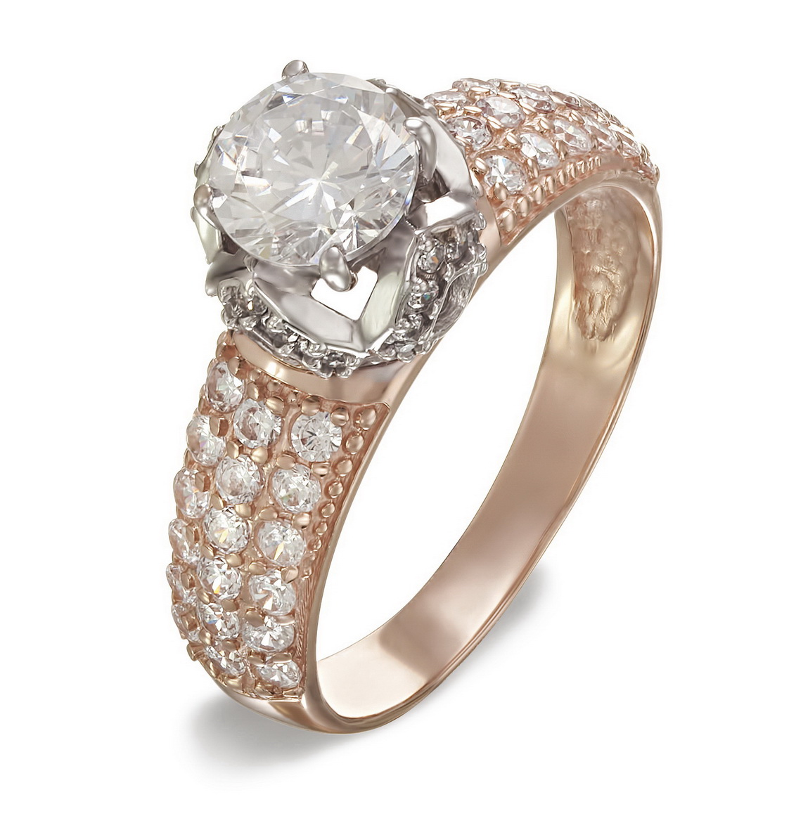 

Золотое кольцо с фианитами Tango Jewellery Company 330968 размер 19.5