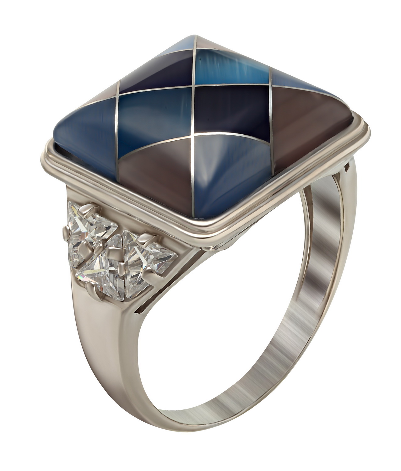 

Серебряное кольцо "Равновесие" с агатом и фианитами Tango Jewellery Company 379722С размер 21.5