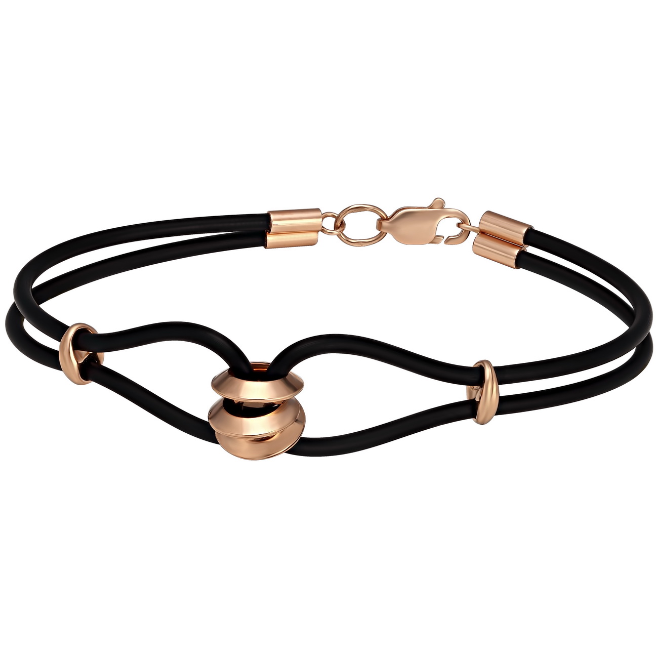 

Браслет из золота с каучуком Tango Jewellery Company 910076 размер 160