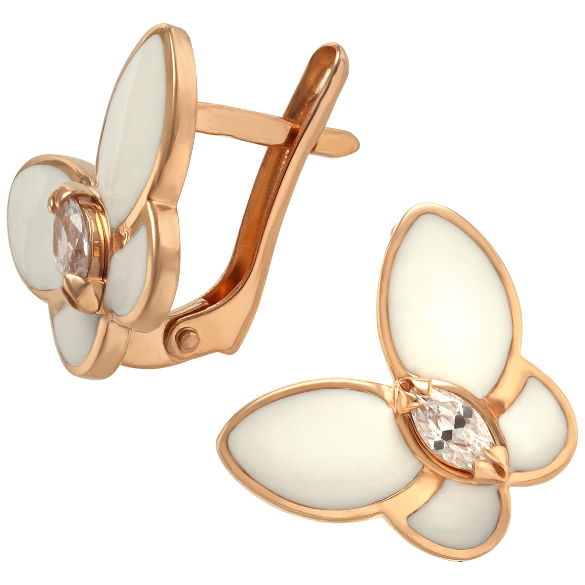 

Золотые серьги с фианитами и эмалью Tango Jewellery Company 430889Е