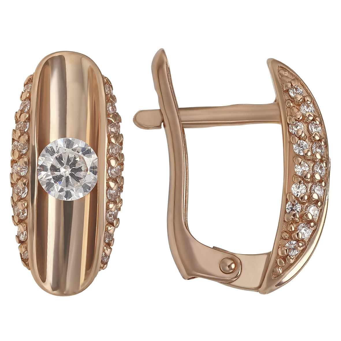

Золотые серьги с фианитами Tango Jewellery Company 420059