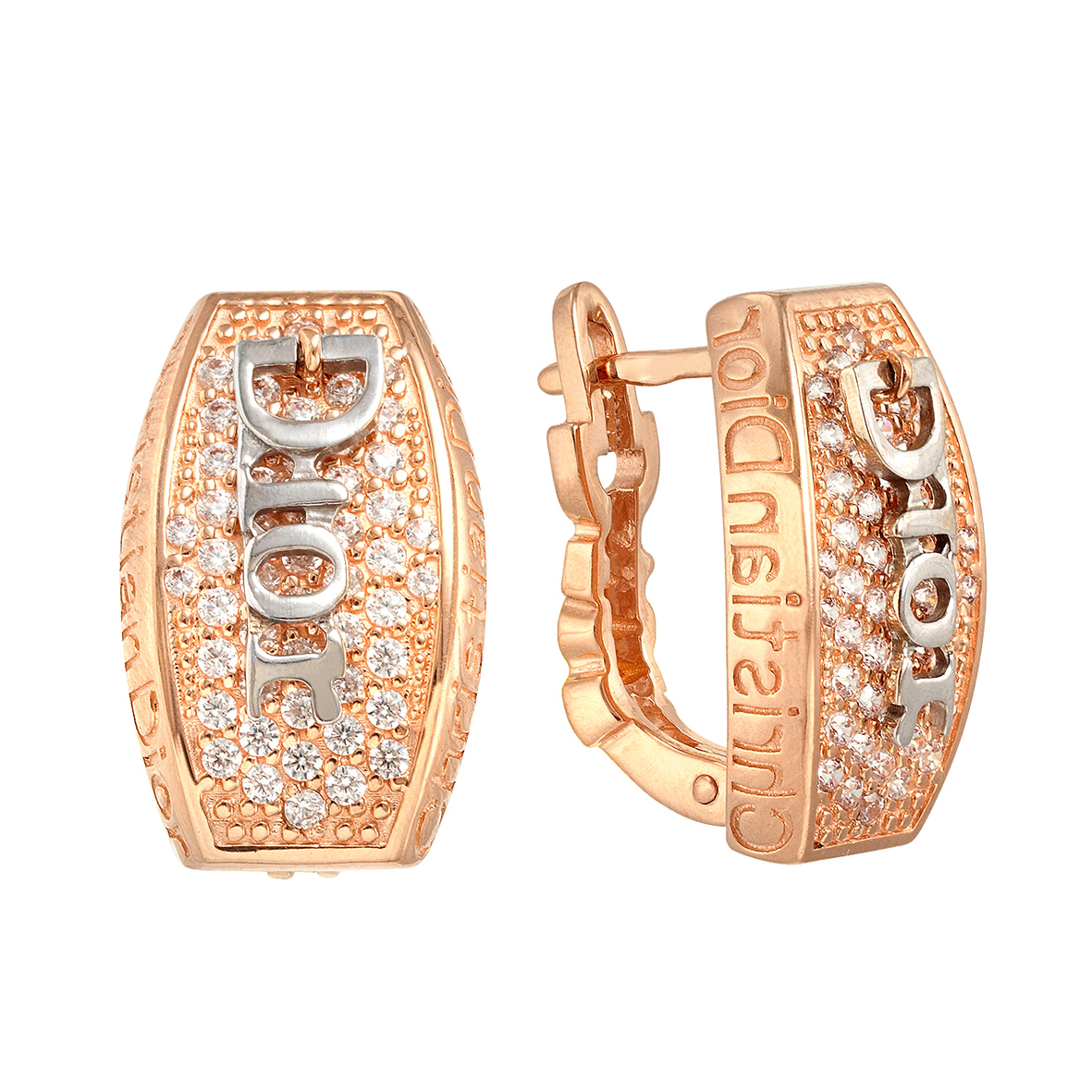 

Золотые серьги с фианитами Tango Jewellery Company 430861