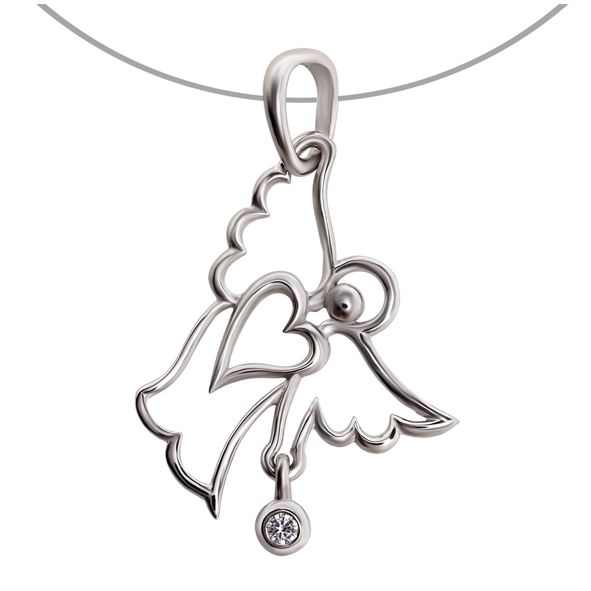 

Серебряная подвеска с фианитом Tango Jewellery Company 150160С