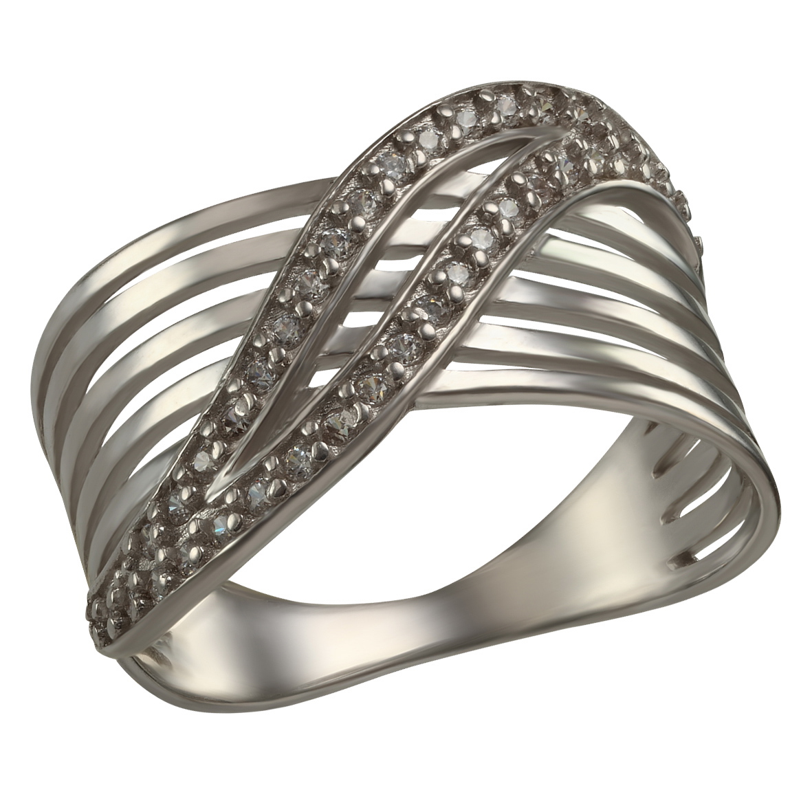 

Серебряное кольцо с фианитами Tango Jewellery Company 380131С размер 17