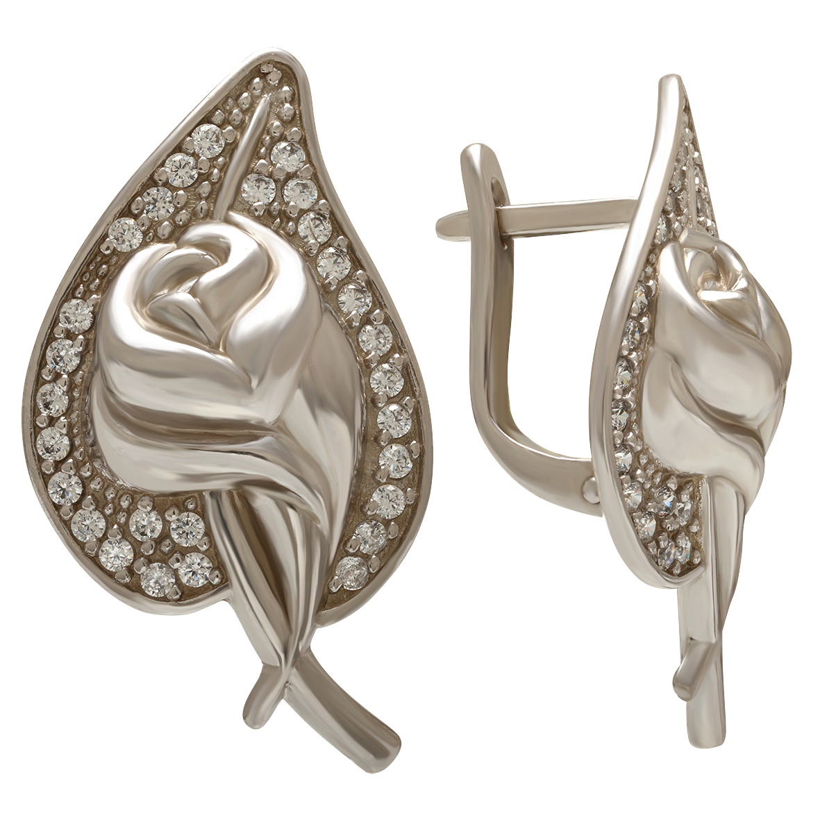 

Серебряные серьги с фианитами Tango Jewellery Company 420985С