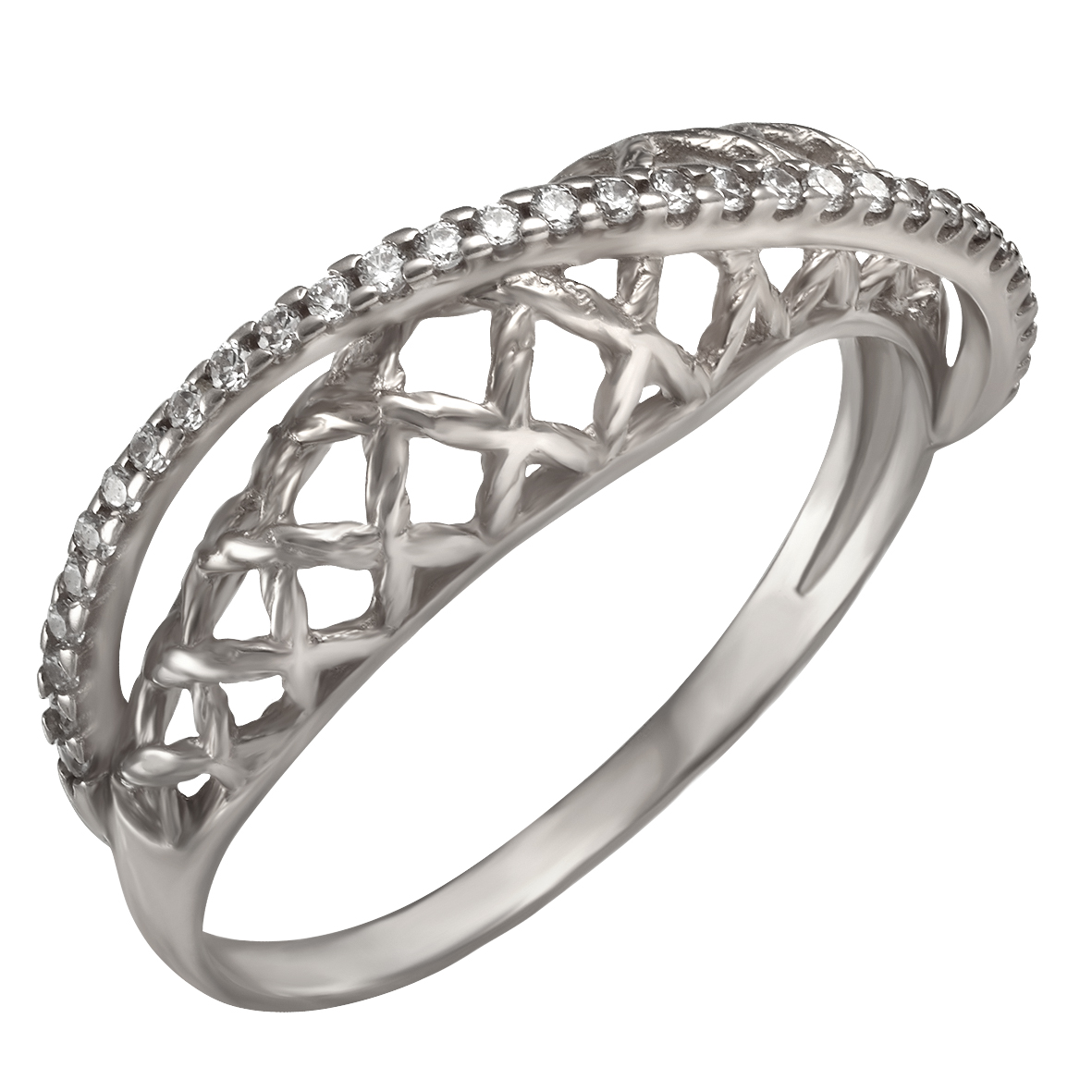 

Серебряное кольцо с фианитами Tango Jewellery Company 380123С размер 16