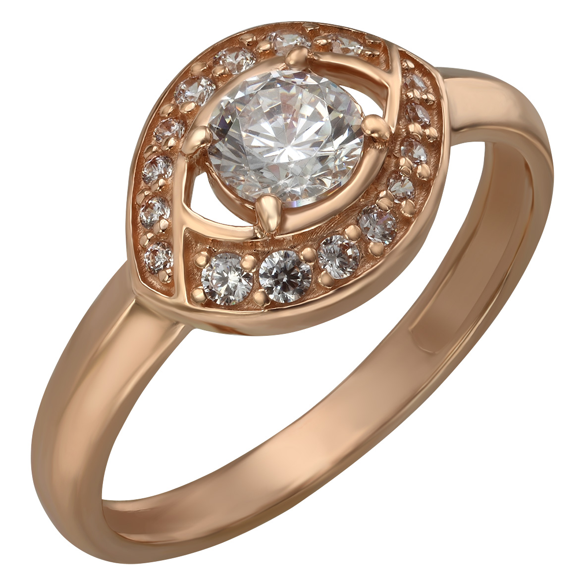 

Золотое кольцо с фианитами Tango Jewellery Company 380444 размер 18.5