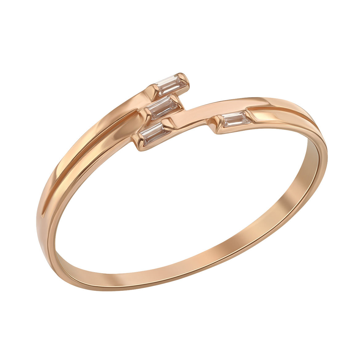

Золотое кольцо с фианитами Tango Jewellery Company 380601 размер 17