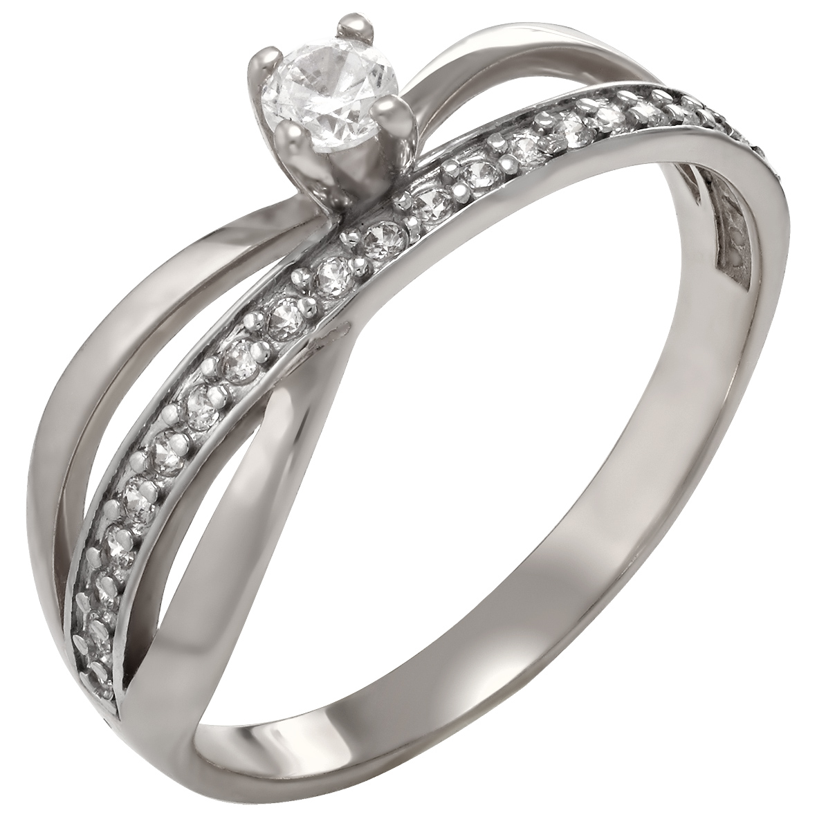 

Серебряное кольцо с фианитами Tango Jewellery Company 380064С размер 18.5