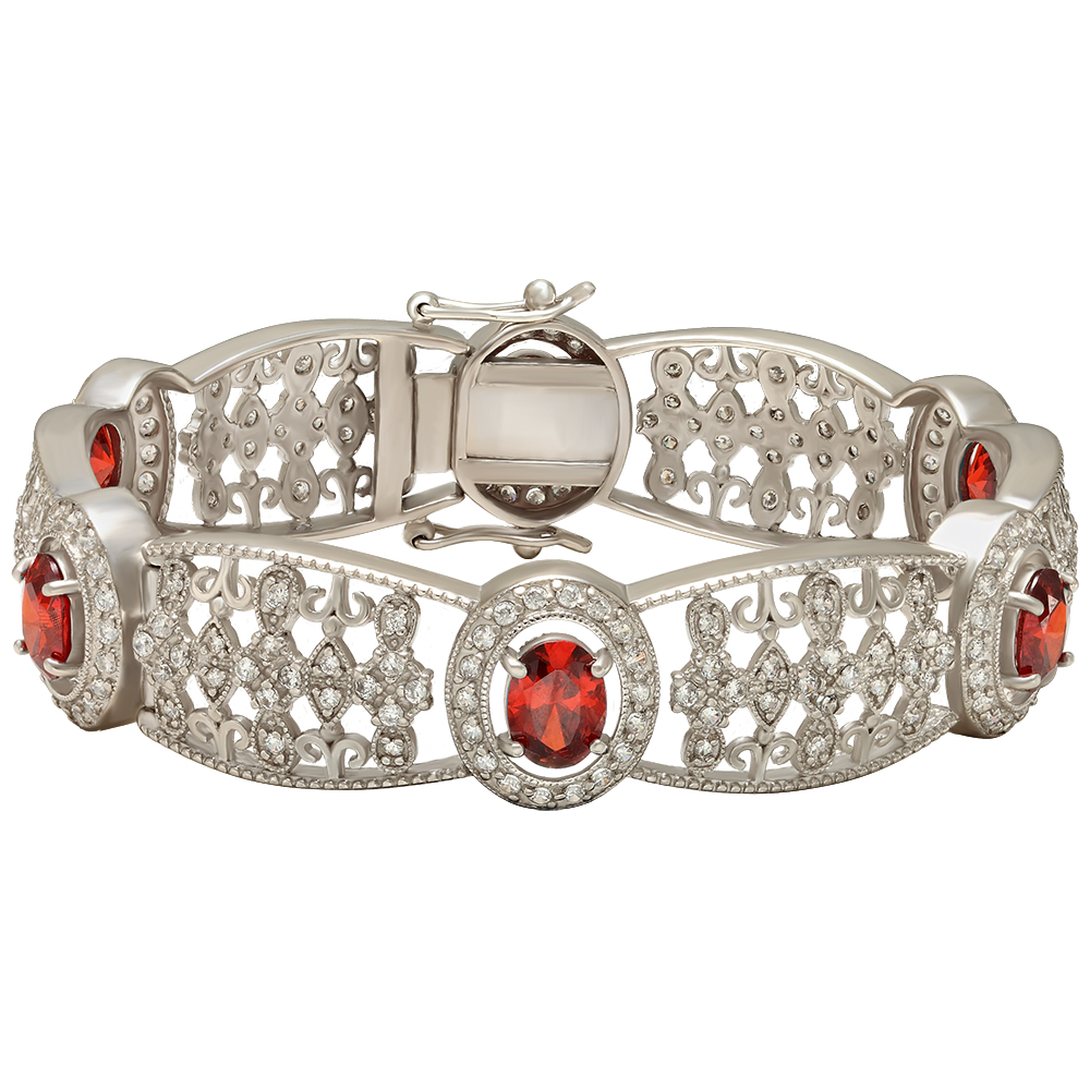 

Серебряный браслет с фианитами Tango Jewellery Company 892036С размер 180