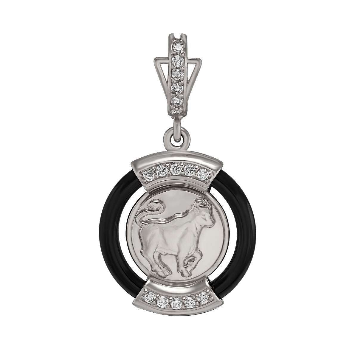 

Серебряная подвеска "Телец" с агатом и фианитами Tango Jewellery Company 199122С