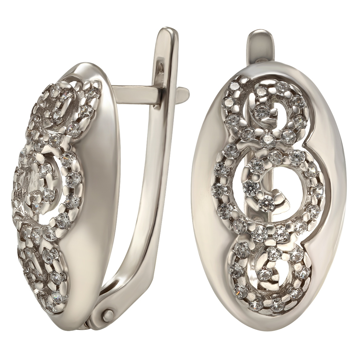 

Серебряные серьги с фианитами Tango Jewellery Company 420249С