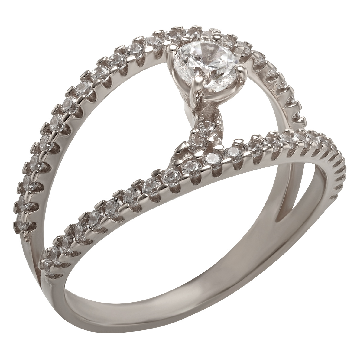 

Серебряное кольцо с фианитами Tango Jewellery Company 380340С размер 18