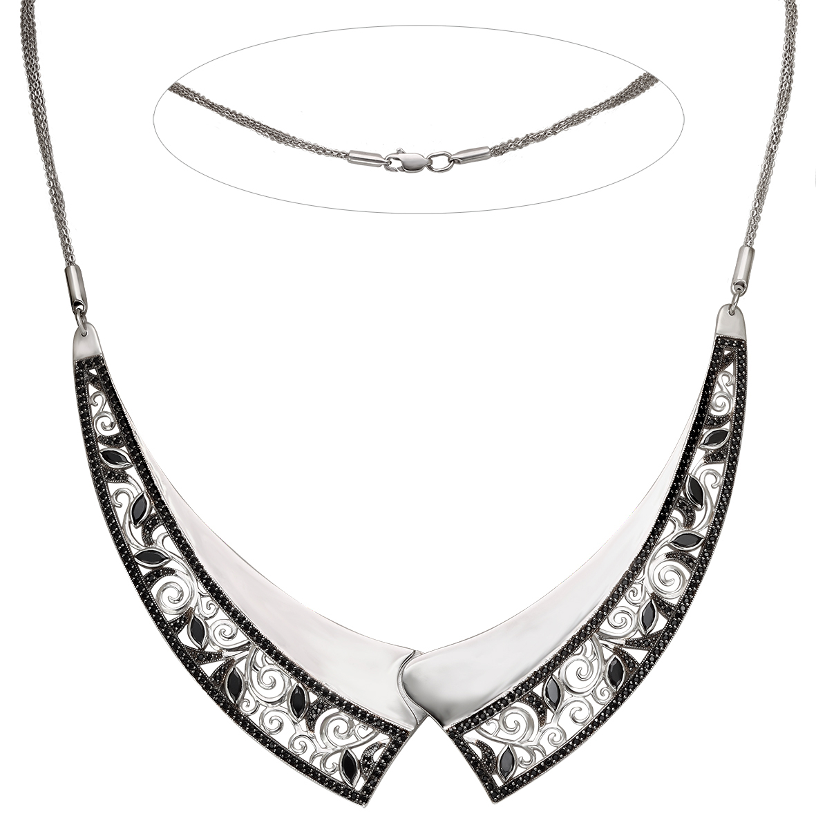 

Серебряное колье с фианитами Tango Jewellery Company 860166С размер 500