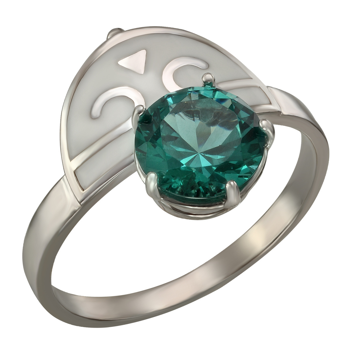 

Серебряное кольцо с нанокристаллом и эмалью Tango Jewellery Company 330076А размер 17.5
