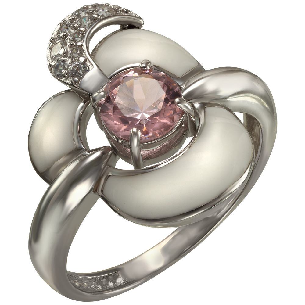

Серебряное кольцо с фианитами и эмалью Tango Jewellery Company 330064А размер 18