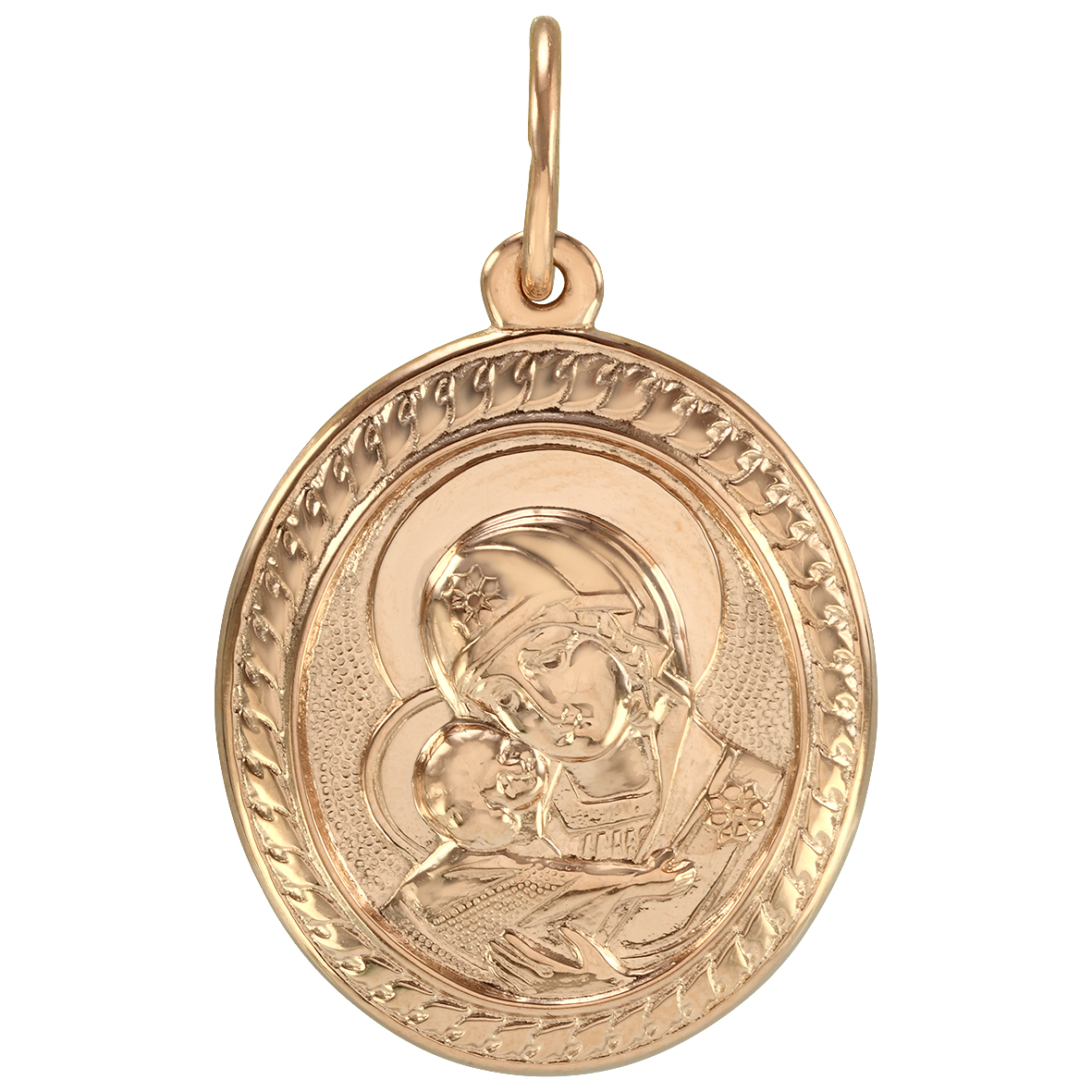 

Золотая ладанка "Владимирская икона Божией Матери" Tango Jewellery Company 100612