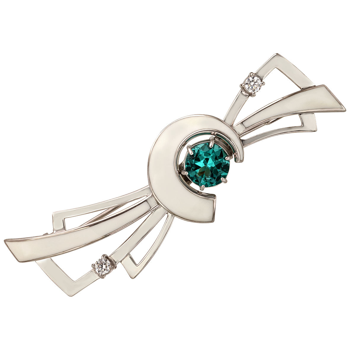 

Серебряная брошь "Зимний коктейль" с фианитами и эмалью Tango Jewellery Company 670051А