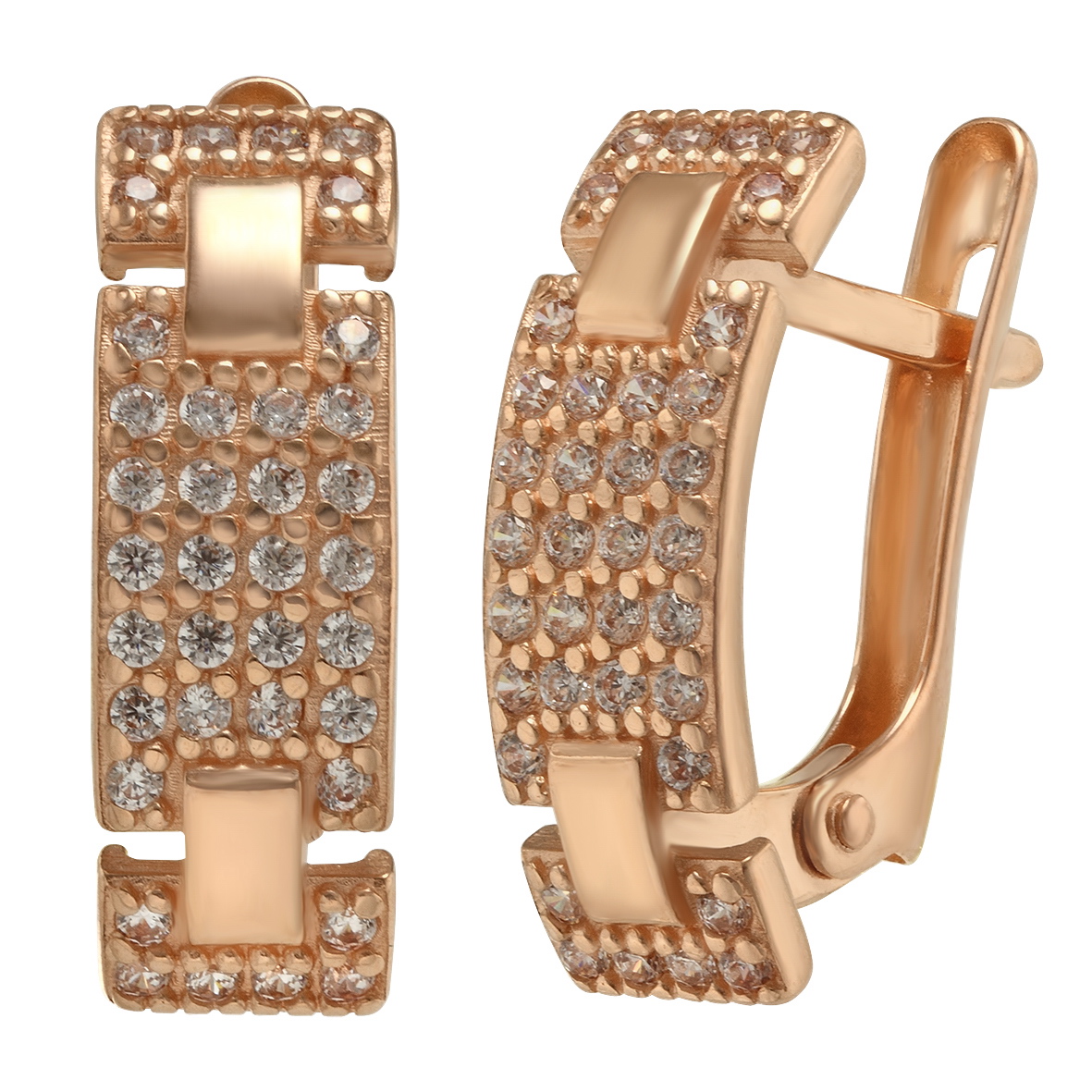 

Золотые серьги с фианитами Tango Jewellery Company 420280