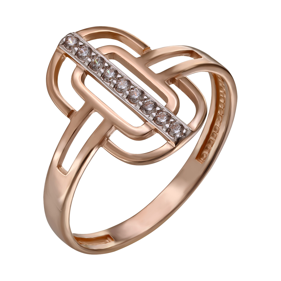 

Золотое кольцо с фианитами Tango Jewellery Company 380472 размер 18