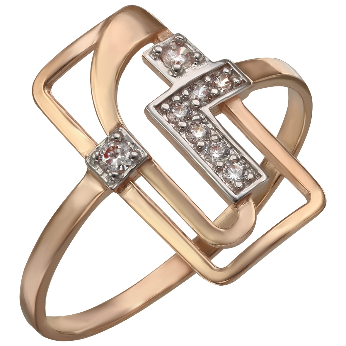 

Золотое кольцо "Элегантность" с фианитами Tango Jewellery Company 380479 размер 16.5